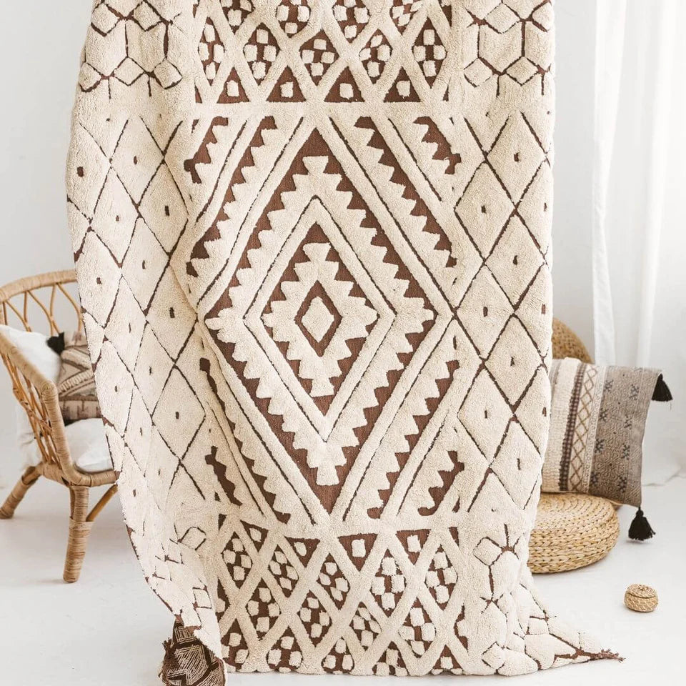 Geometric Tufted Cotton Rug | Riva