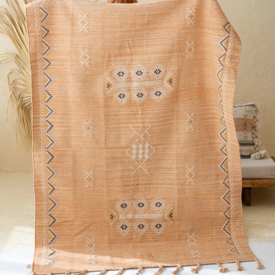 Hand - Woven Cotton Rug | Kiara