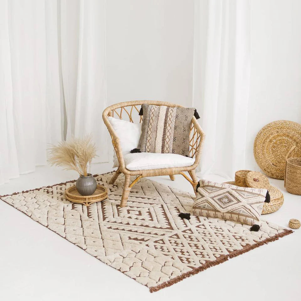 Geometric Tufted Cotton Rug | Riva