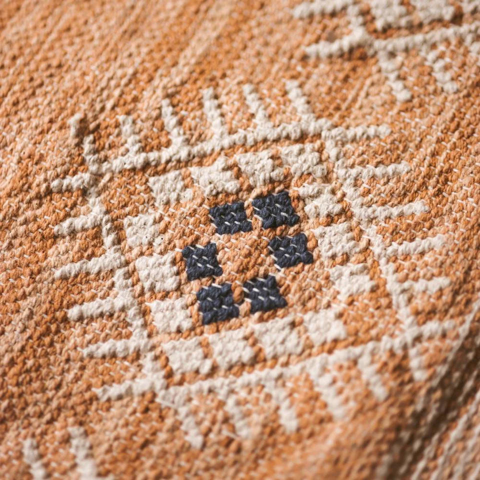 Hand - Woven Cotton Rug | Kiara