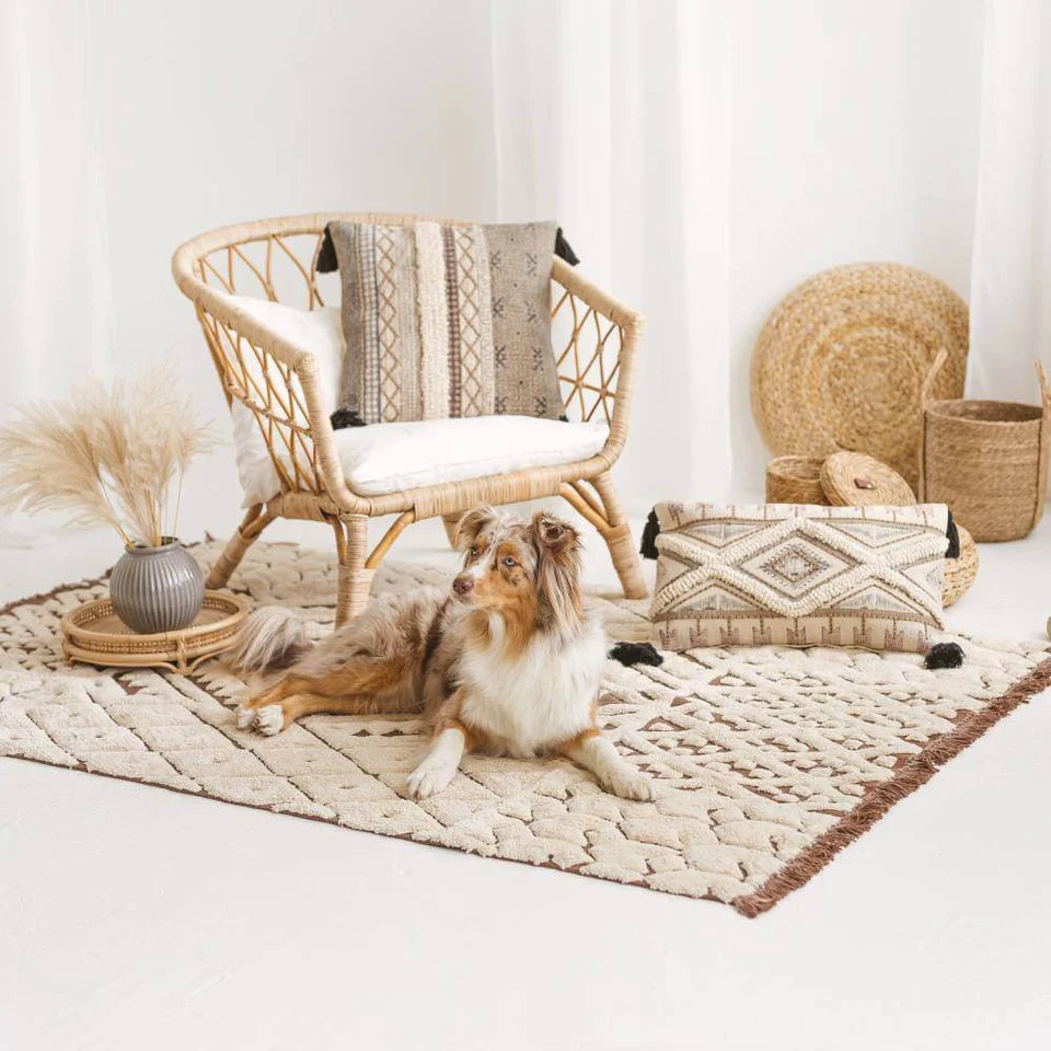 Geometric Tufted Cotton Rug | Riva