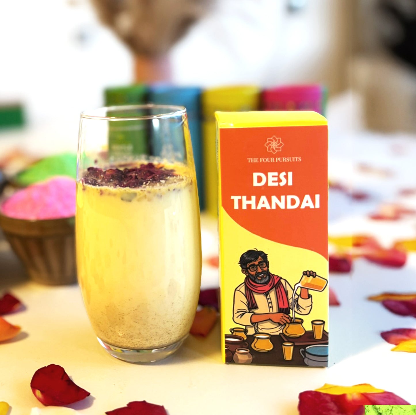Holi Hamper Bundle Offer - 2 Holi Hampers (8 x 100g Holi Colors + 1 x 100g Desi Thandai Mix)