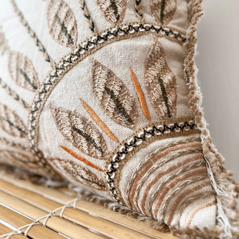 Artisanal Embellished Pillow Cover | Sia