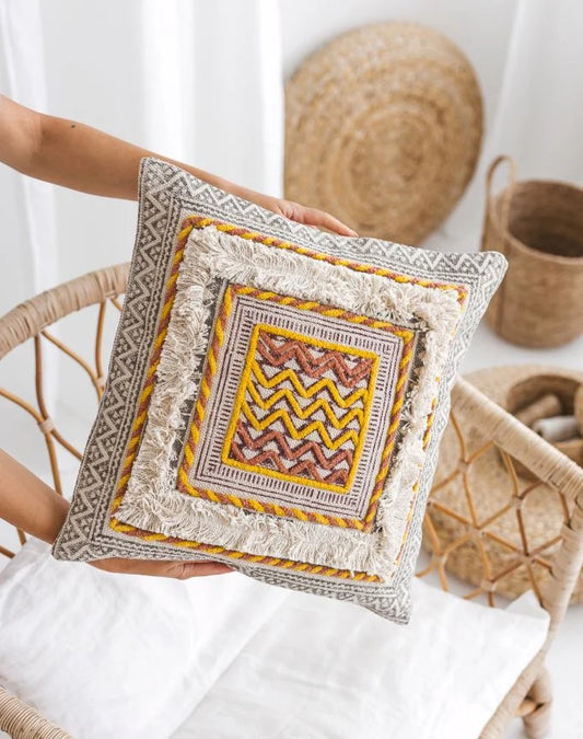 Hand Block Printed Pillow Cover | Bodhi