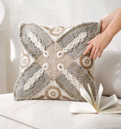 Artisanal Macrame Pillow Cover | Arya