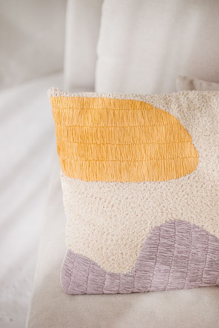 Artisanal Embellished Pillow Cover | Ziva