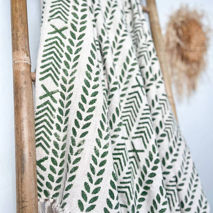 Hand Block Printed Throw Blanket | Mehr