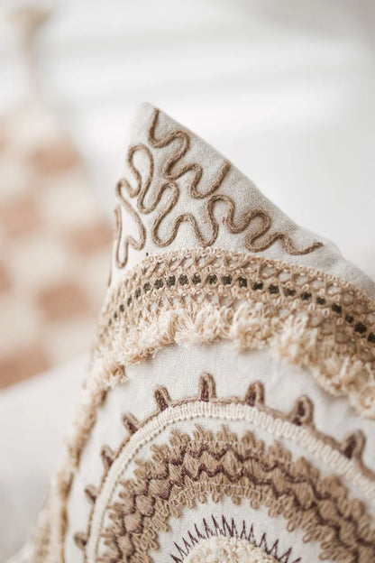 Artisanal Embellished Pillow Cover | Saira