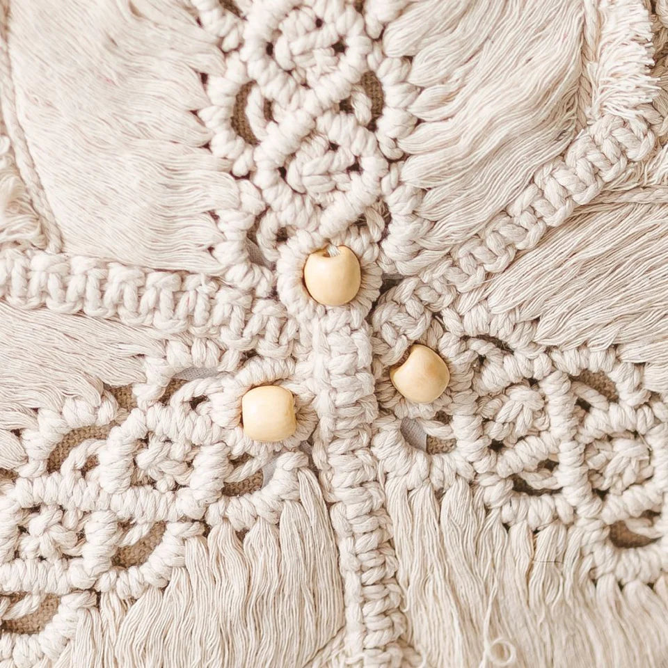 Artisanal Macrame Pillow Cover | Svara