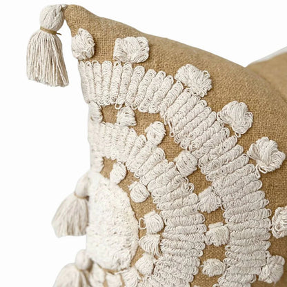 Embellished and Tufted Pillow Cover | Divya