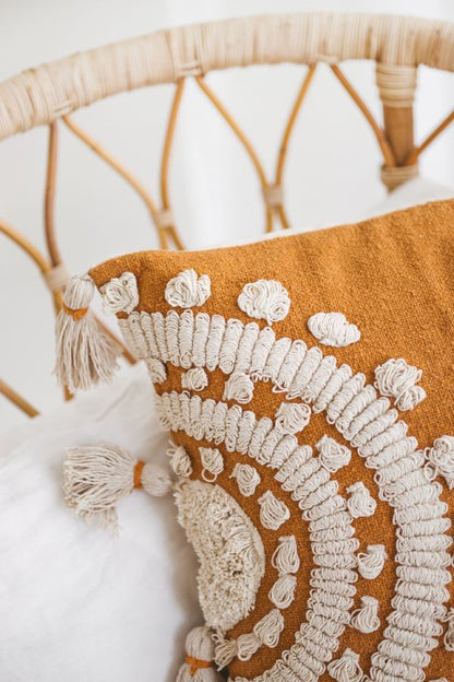 Embellished and Tufted Pillow Cover | Ira