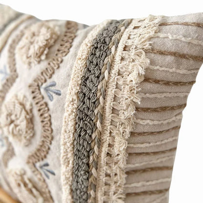 Artisanal Embellished Pillow Cover | Allora