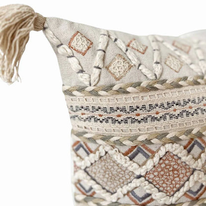 Artisanal Embellished Pillow Cover | Myra