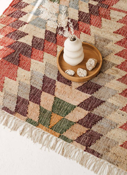 Geometric Jute Rug | Shrey
